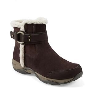 New Easy Spirit Elinor Cold Weather Booties Snow Brown 8M